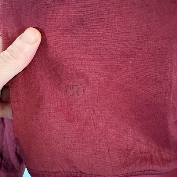 Lululemon serene travels bomber reversible jacket in Chianti red size 12 - Picture 8 of 10